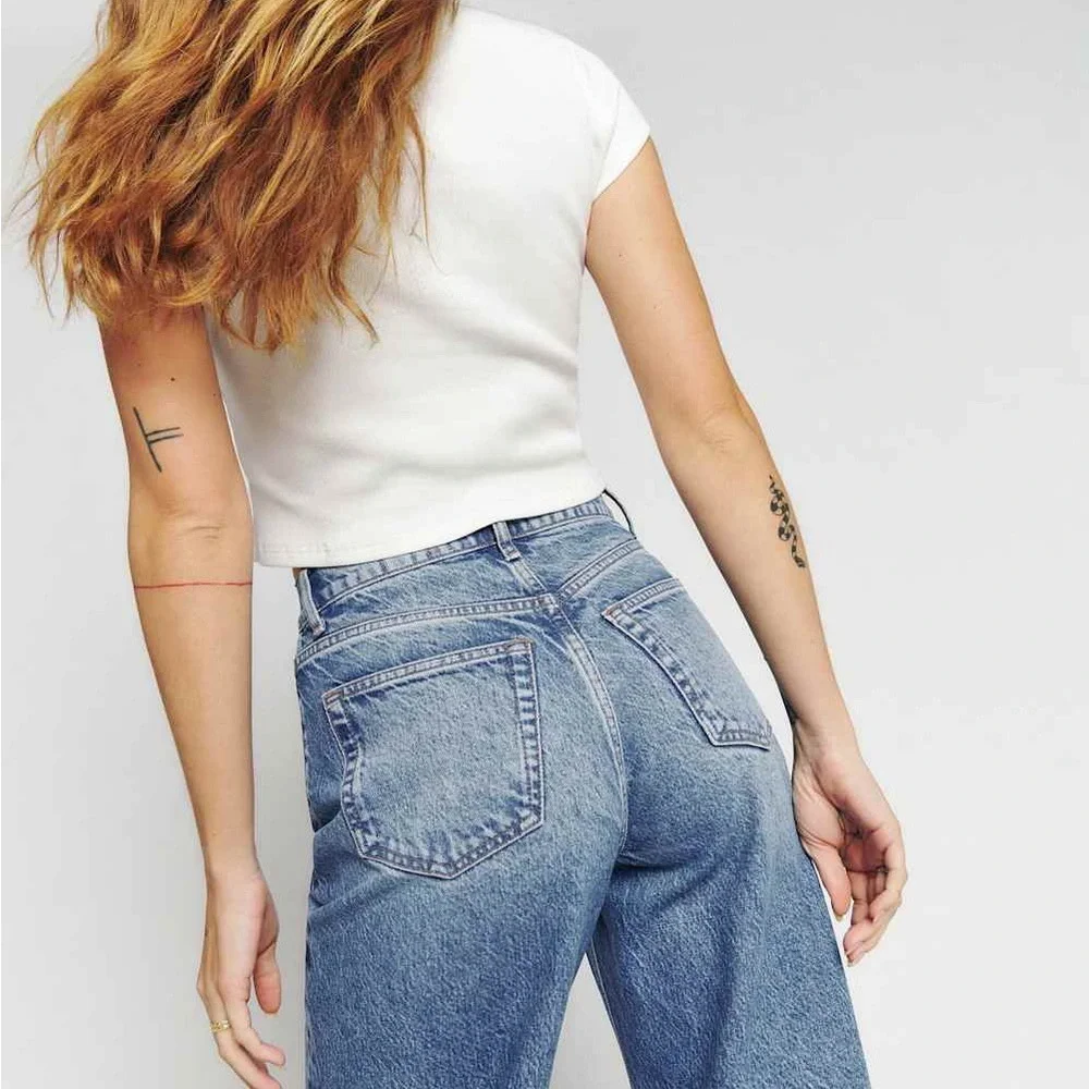 NWT Reformation Cary high rise jeans in Colorado / size 28 - Picture 6 of 10